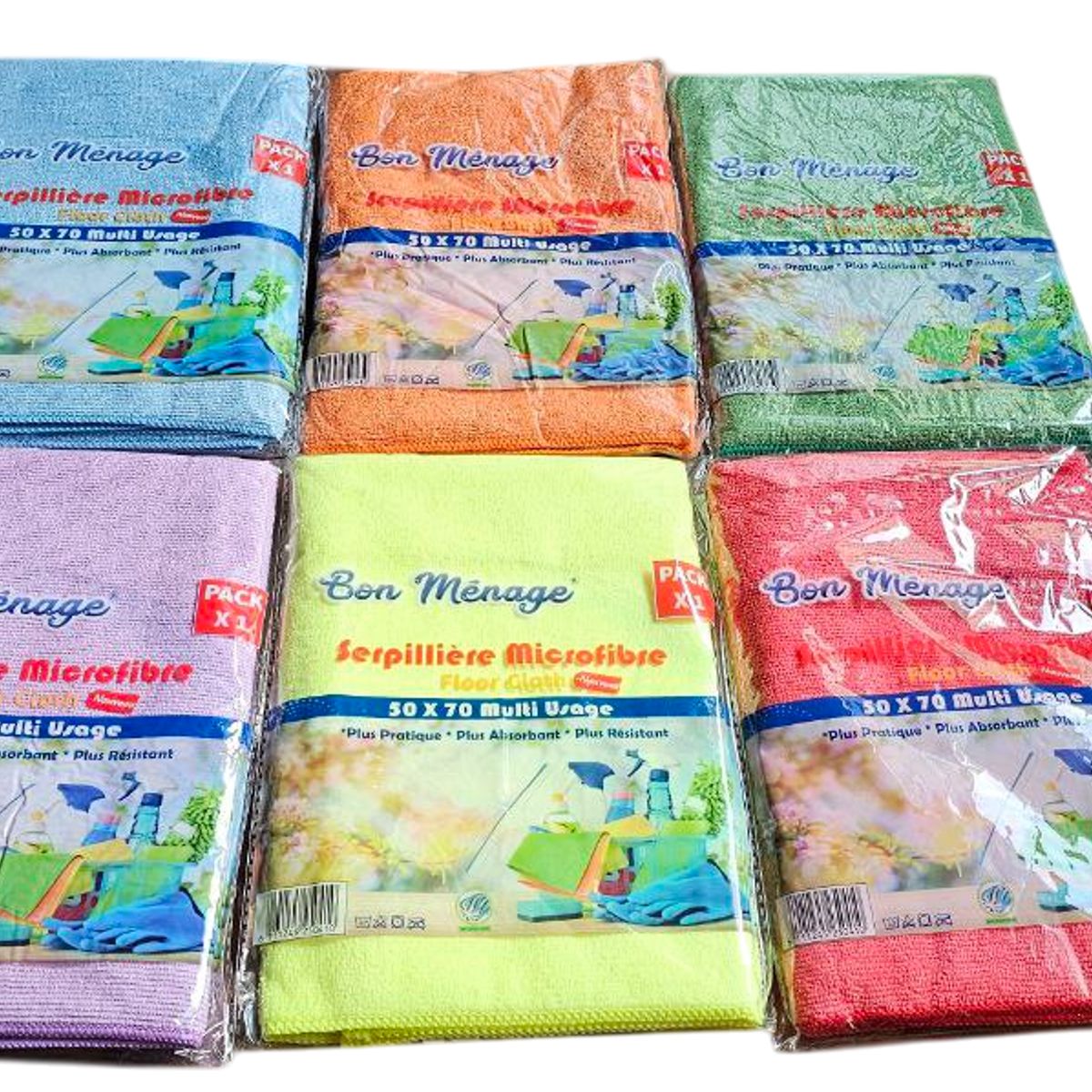 GENERICO - PAÑO DE LIMPIEZA DE MICROFIBRA 50X70CM SIN PELUSAS MUY UTIL