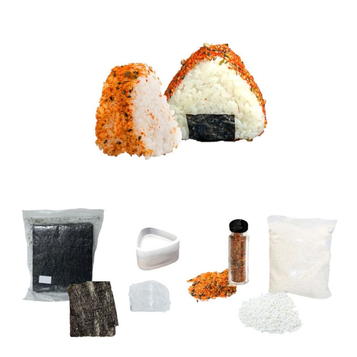 GENERICO - Pack Onigiri Shichimi 4u Molde Togarashi Arroz Alga Nori