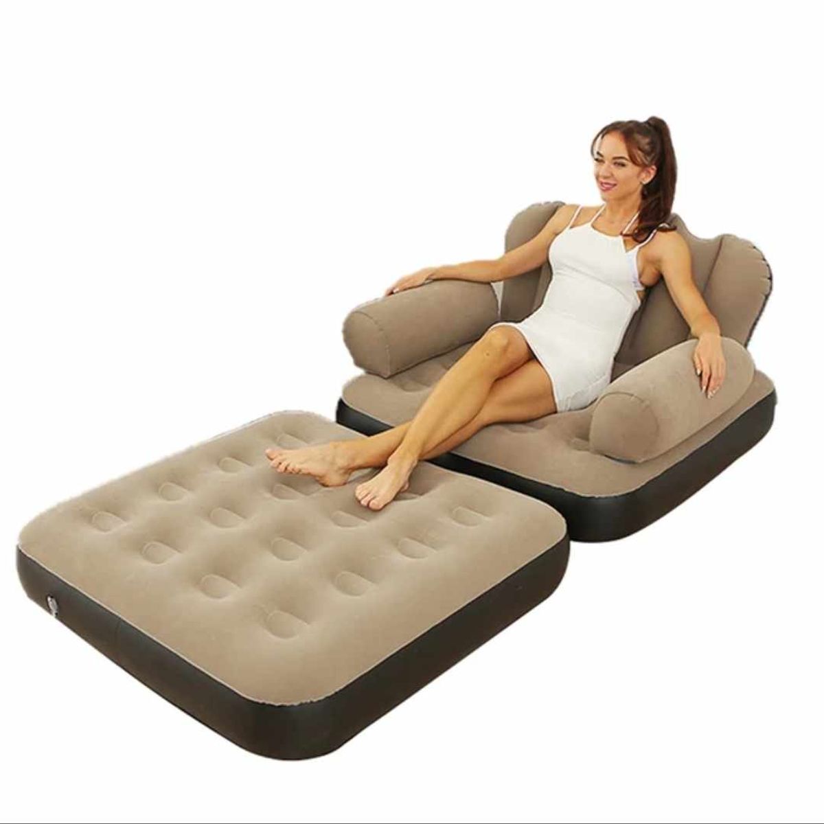 GENERICO - Sofa Cama Inflable Sillon Puff Gigante de Hogar Terraza Habitacion