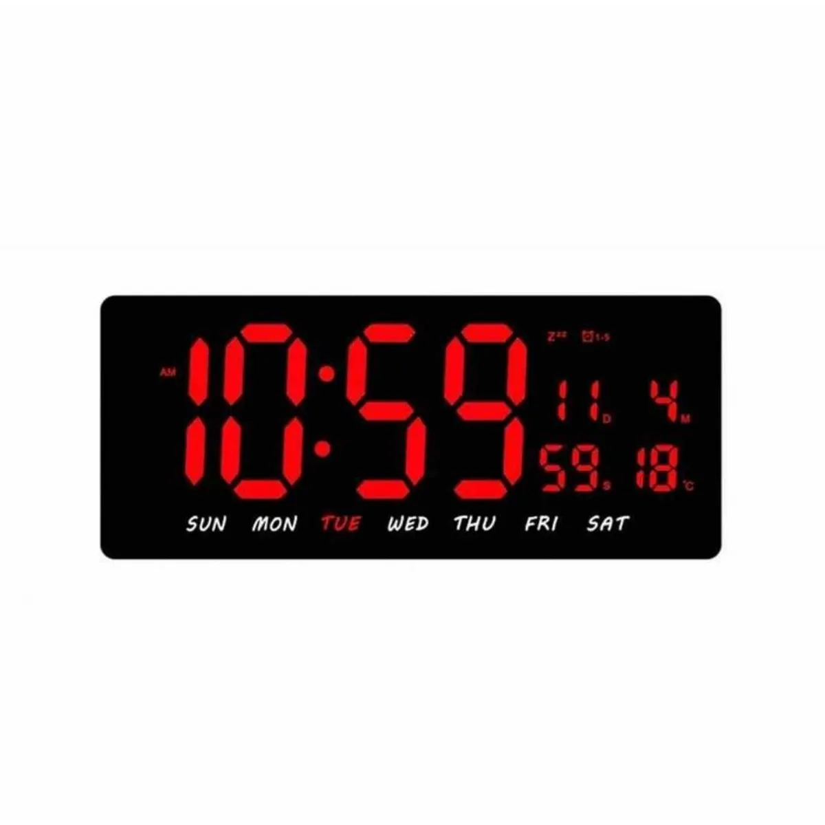 GENERICO - Reloj Digital LED de Pared con Calendario Fecha Temperatura
