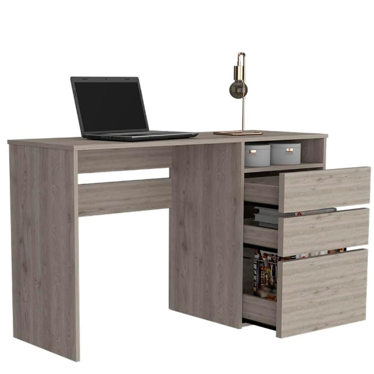 NACION MUEBLES - ESCRITORIO NACION MUEBLES MARADONA COLOR MADERA CLARA