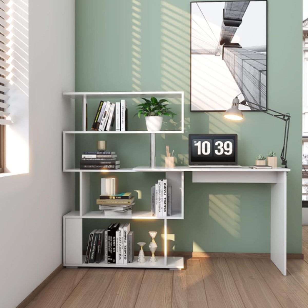 NACION MUEBLES - ESCRITORIO NACION MUEBLES EMINEM COLOR BLANCO