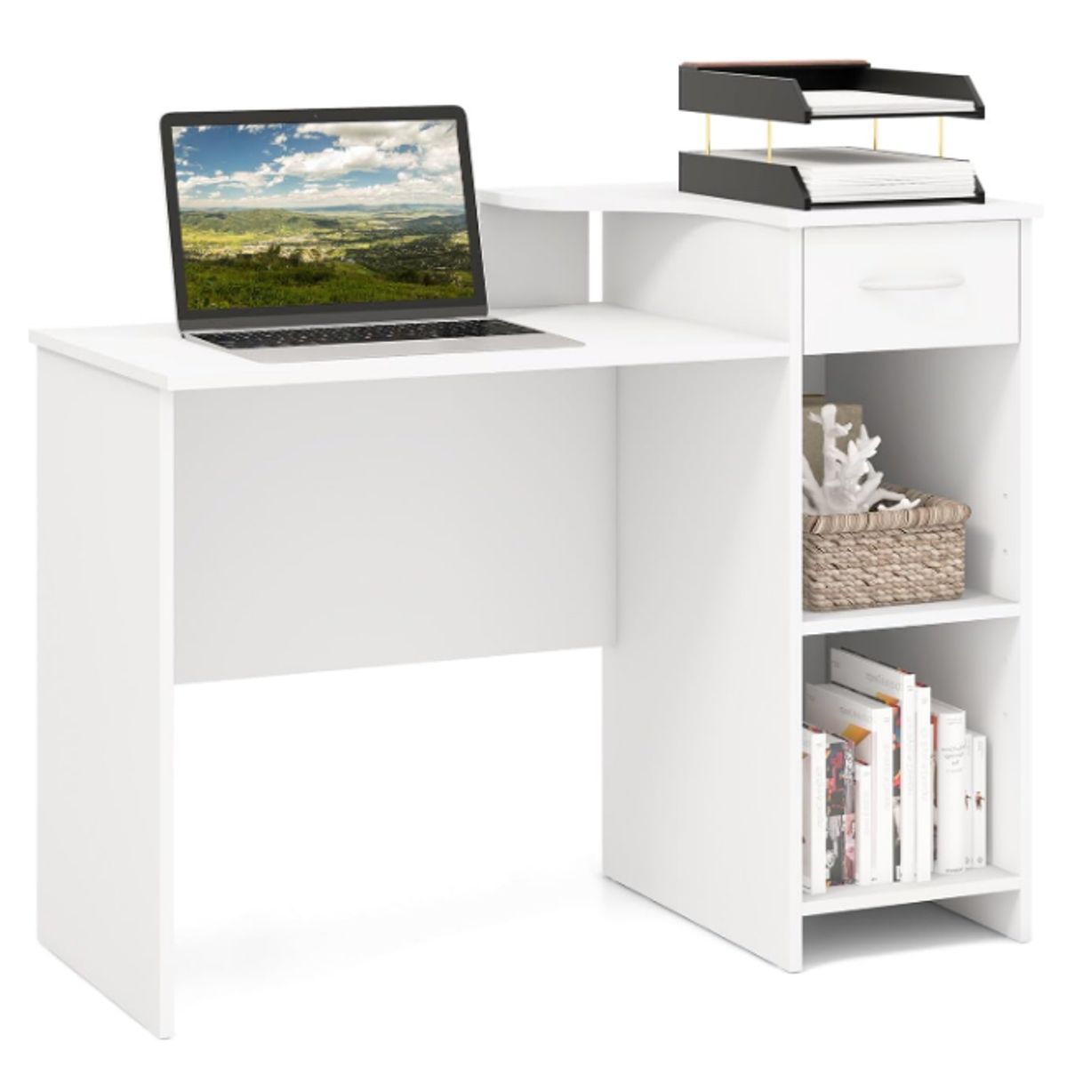 NACION MUEBLES - ESCRITORIO NACION MUEBLES PABLO COLOR BLANCO