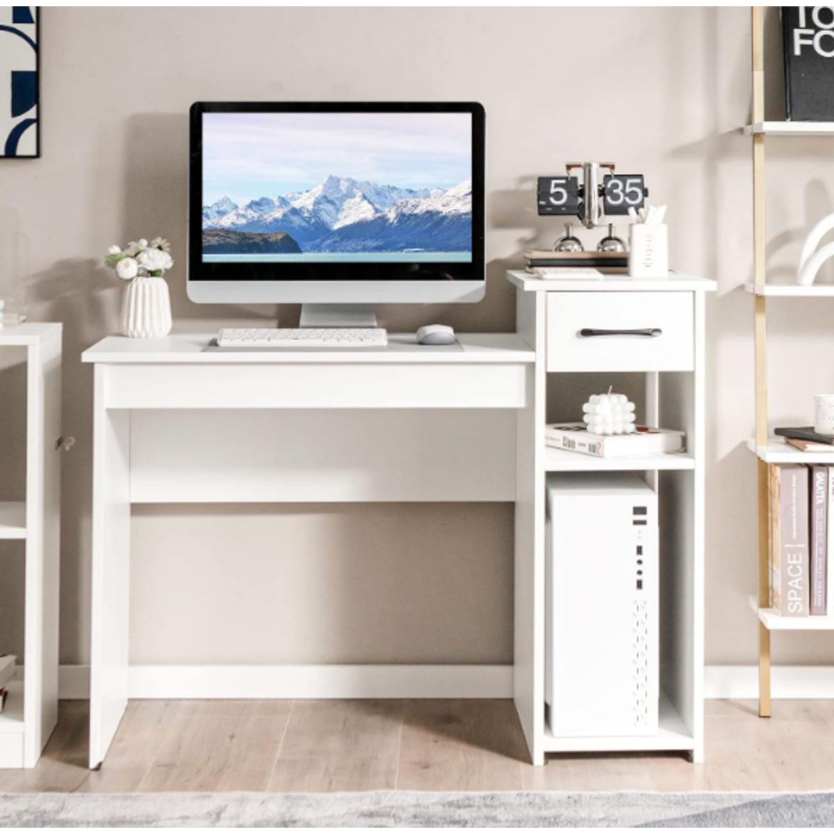 NACION MUEBLES - ESCRITORIO NACION MUEBLES ERICK COLOR BLANCO