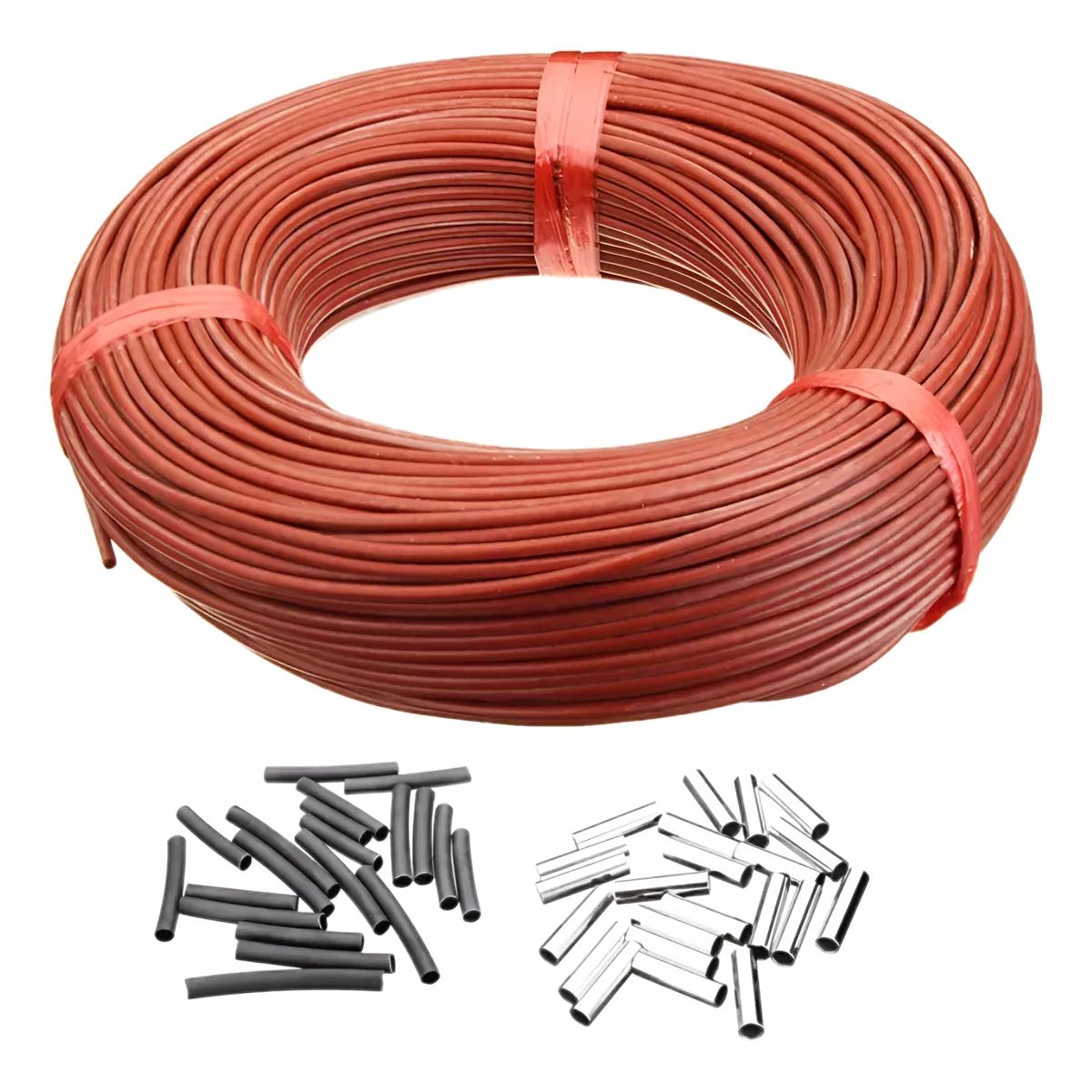 GENERICO - CABLE RESISTENCIA DE SILICONA 10M 150W INCUBADORA DE HUEVOS