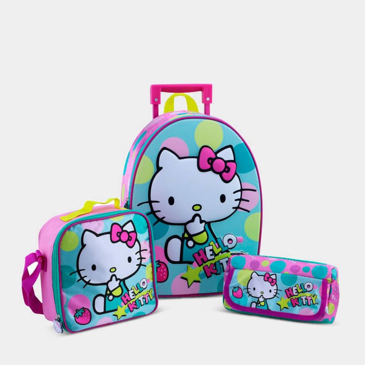 SCOOL - Set 3P Maleta Escolar Scool Pre Escolar 803877 Hello Kitty Eva