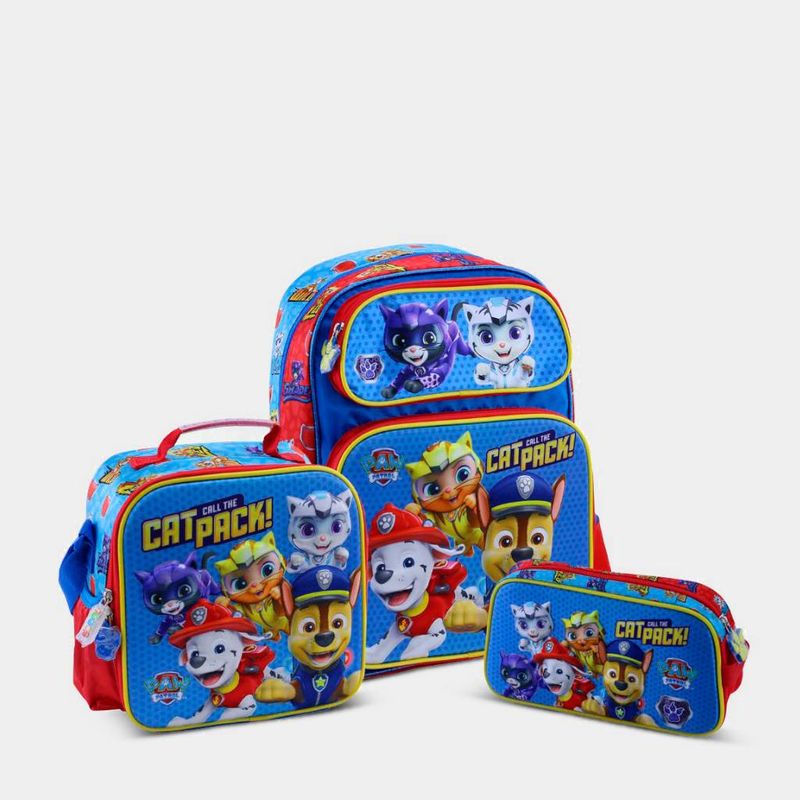 SCOOL - SET 3P MOCHILA ESCOLAR PARA NIÑOS SCOOL 803915 PAW PATROL