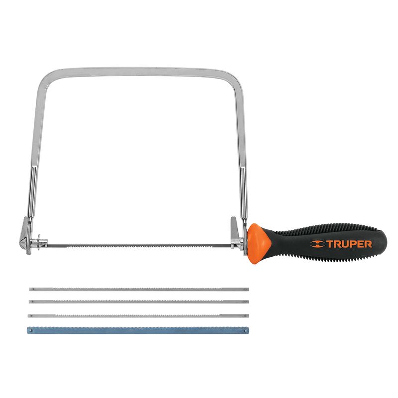 TRUPER - Arco calador con 5 seguetas de 6-1/2", Truper