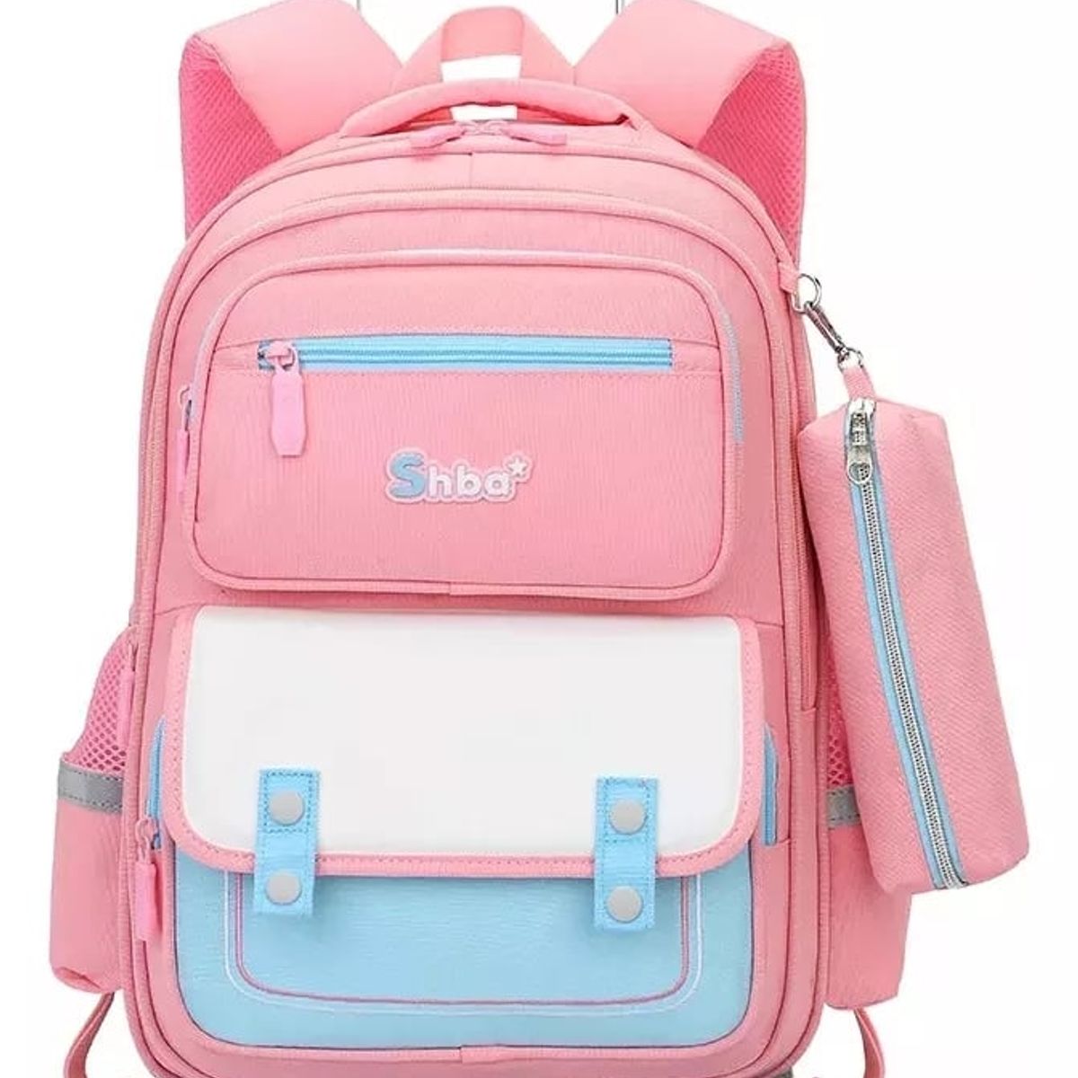 GENERICO - Makeway - Mochila con 6 ruedas escaladoras c/ cartuchera niñas