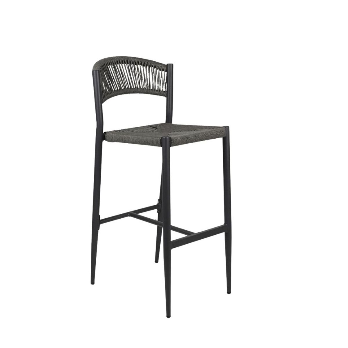 NIHM - Silla Bar de Ratán Nusa Gris