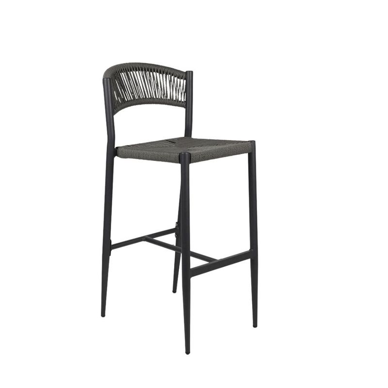 NIHM - Silla Bar de Ratán Nusa Gris