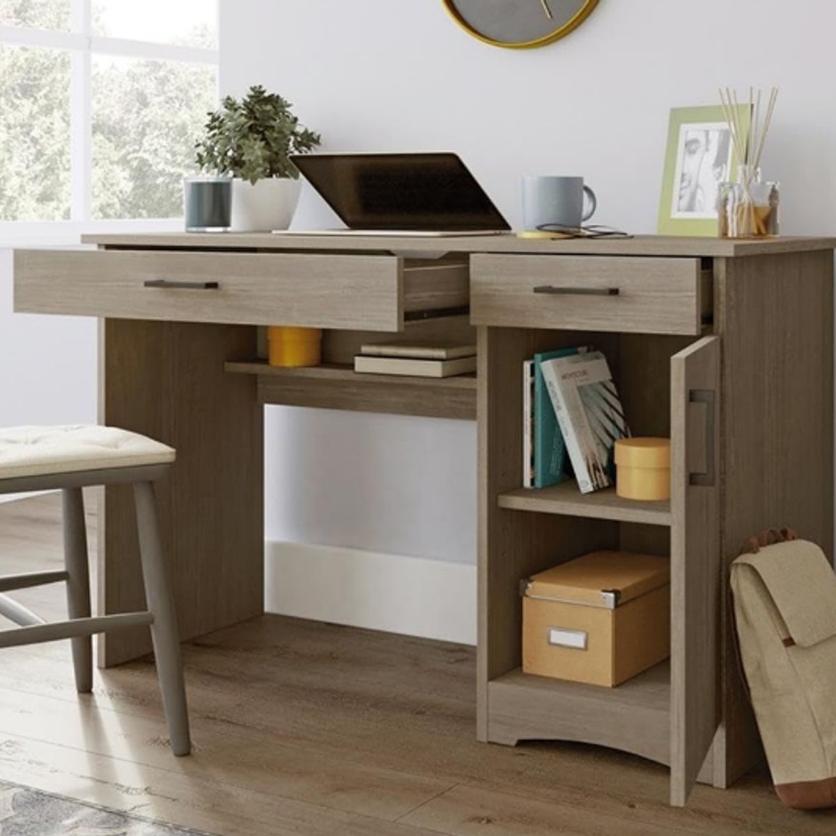 NACION MUEBLES - ESCRITORIO NACION MUEBLES TOM COLOR MARRÓN CLARO