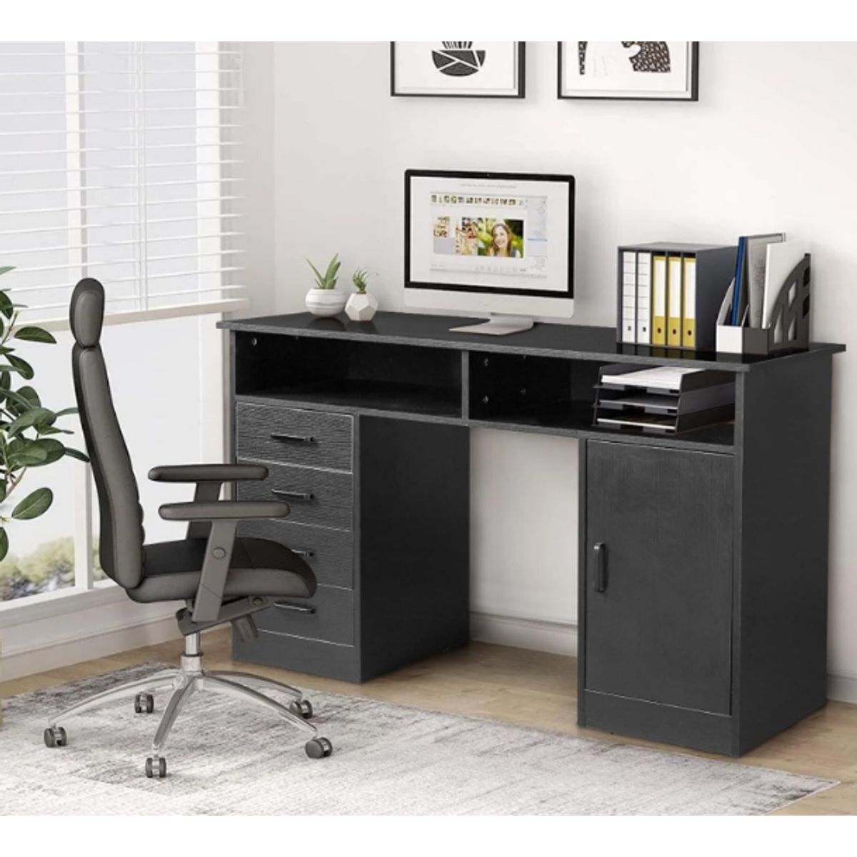 NACION MUEBLES - ESCRITORIO NACION MUEBLES DYLAN COLOR NEGRO