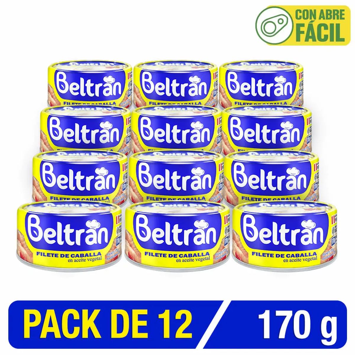 BELTRAN - Filete De Caballa Beltrán En Ac. Vegetal 170 Gr Caja X 12 U.