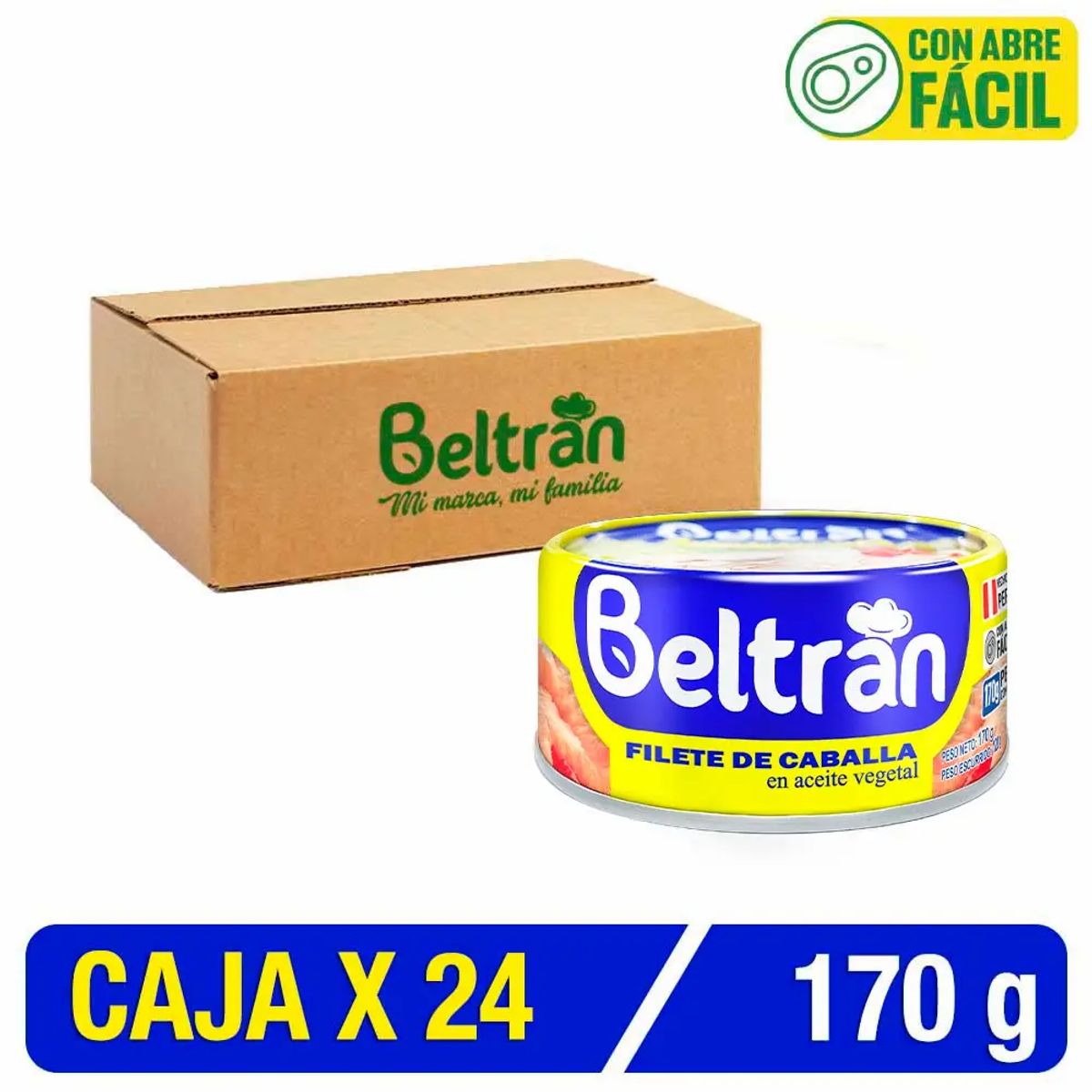 BELTRAN - Filete De Caballa Beltrán En Ac. Vegetal 170 Gr Caja X 24 U.
