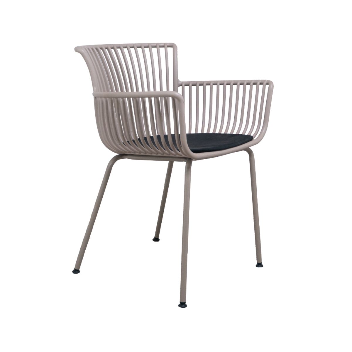 NIHM - Silla Comedor de Polipropileno Jai-Alai Beige