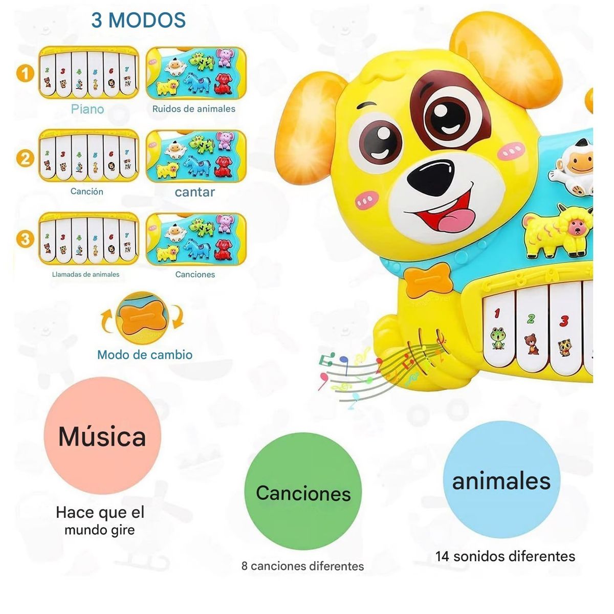 GENERICO - Perrito Piano Didáctico Musical