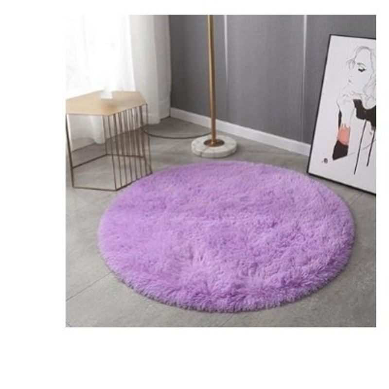 GENERICO - Bajada de Cama Redonda 100cm lila