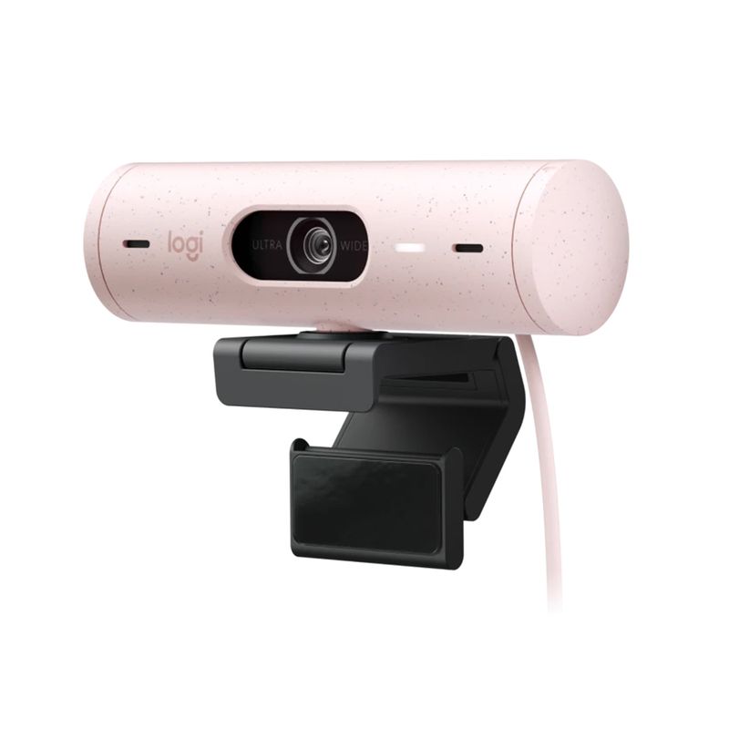 LOGITECH - CAMARA LOGITECH BRIO 500 FULL HD 1080P USB-C ROSA