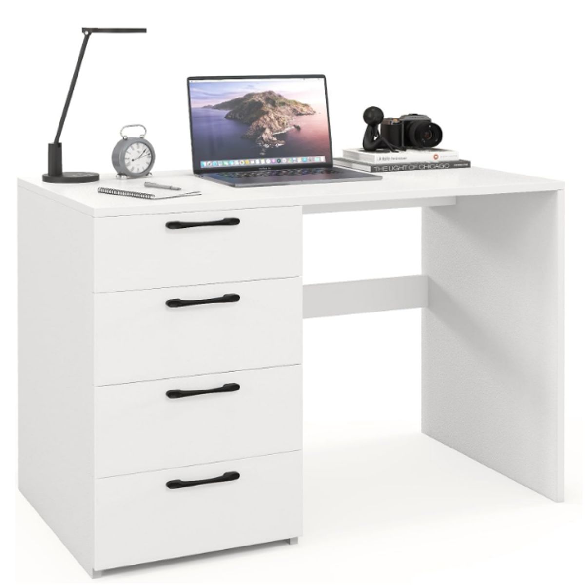 NACION MUEBLES - ESCRITORIO NACION MUEBLES LUANA COLOR BLANCO