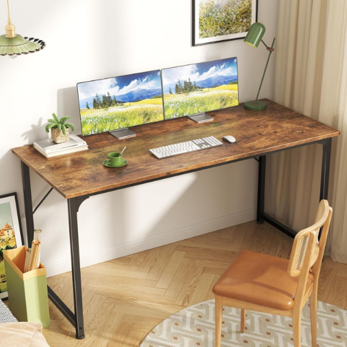 NACION MUEBLES - ESCRITORIO NACION MUEBLES AVIATOR COLOR MARRÓN