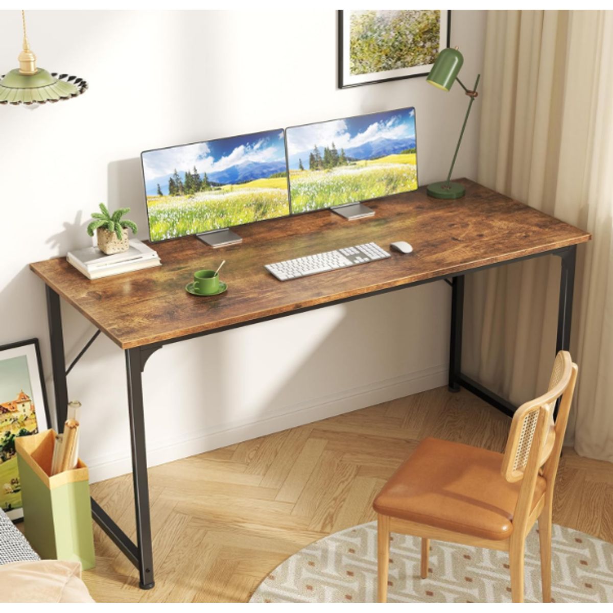 NACION MUEBLES - ESCRITORIO NACION MUEBLES AVIATOR COLOR MARRÓN