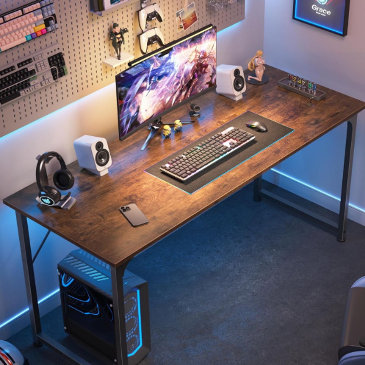 NACION MUEBLES - ESCRITORIO NACION MUEBLES AVIATOR COLOR MARRÓN