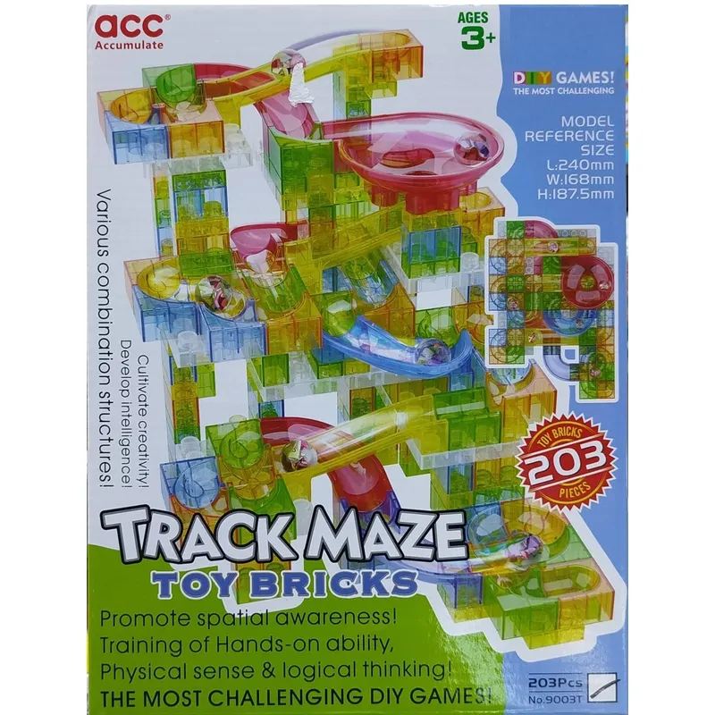 GENERICO - Juego Laberinto  de Construcción TRACK MAZE 203 Pcs