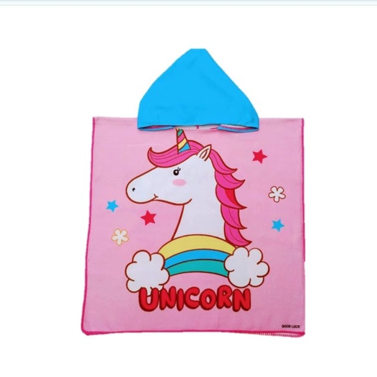GENERICO - Toalla de Baño Tipo Capa con Capucha Unicornio para Niñas Verano