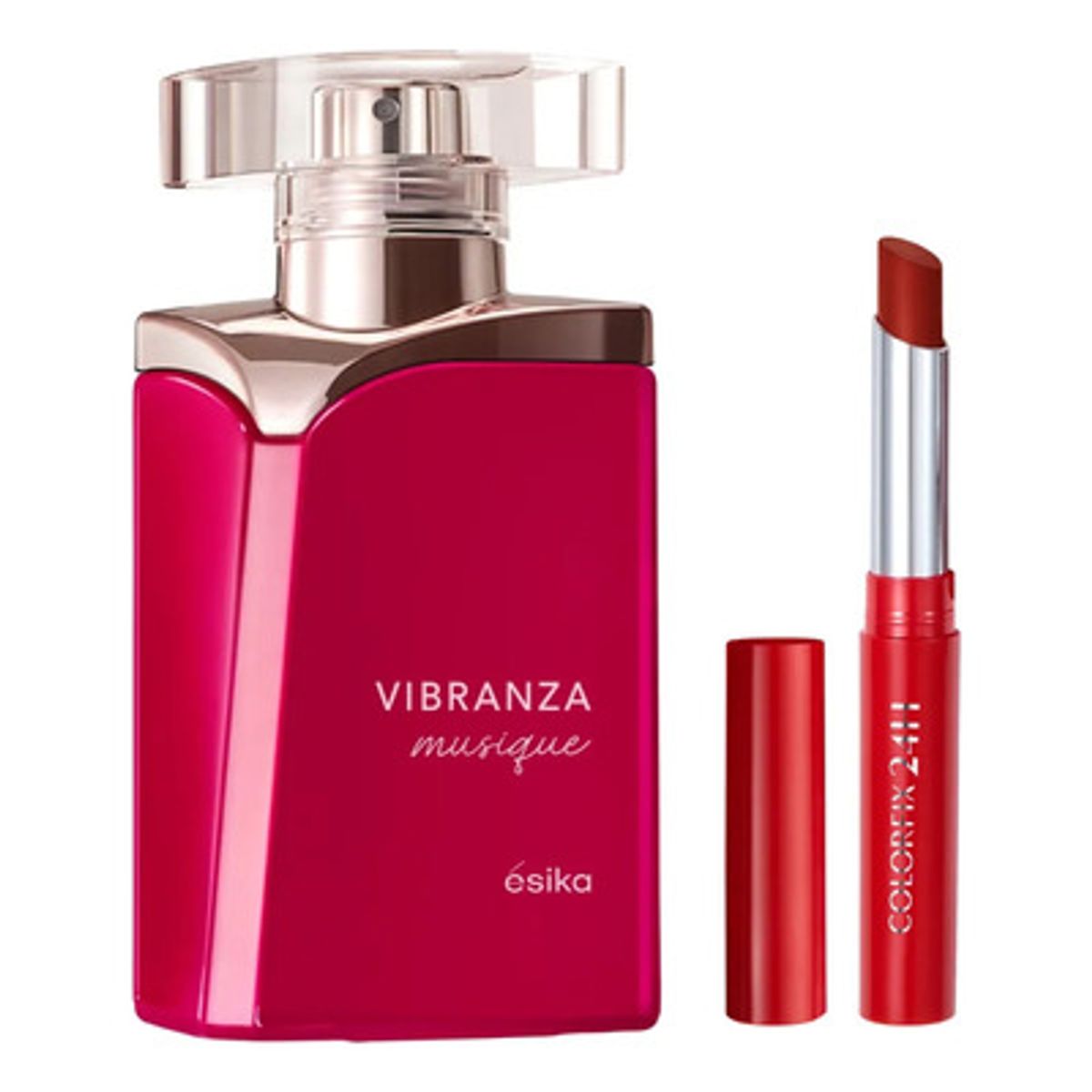 ESIKA - Perfume Vibranza Musique + labial PIMIENTA CALIENTE