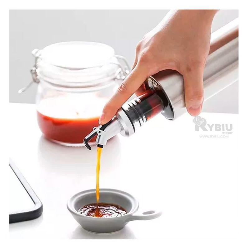 RYBIU IMPORT - Pack2 Aceitero para Cocinar en 300 ml Y+Papel de Regalo