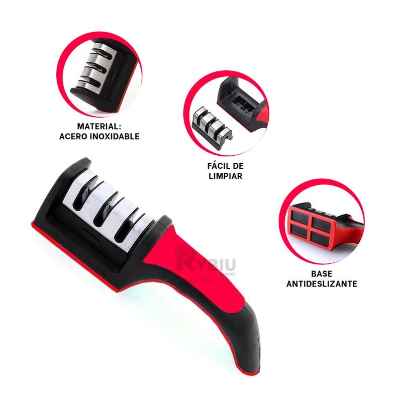 RYBIU IMPORT - Pack2 Pulidor Ergonomico de Rojo Y+Banderitas Adhesivas