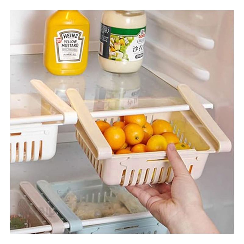 RYBIU IMPORT - Pack5 Set de 4 Canastas Organizadoras para Nevera Multicolor