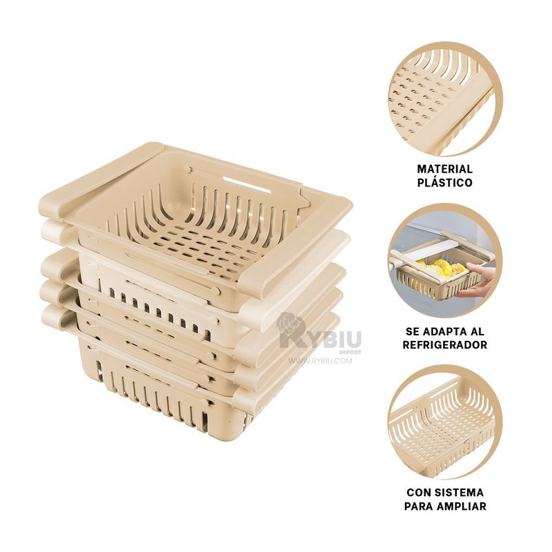 RYBIU IMPORT - Pack5 Kit Compacto de Nevera en Multicolor Y+Regalo Stickers