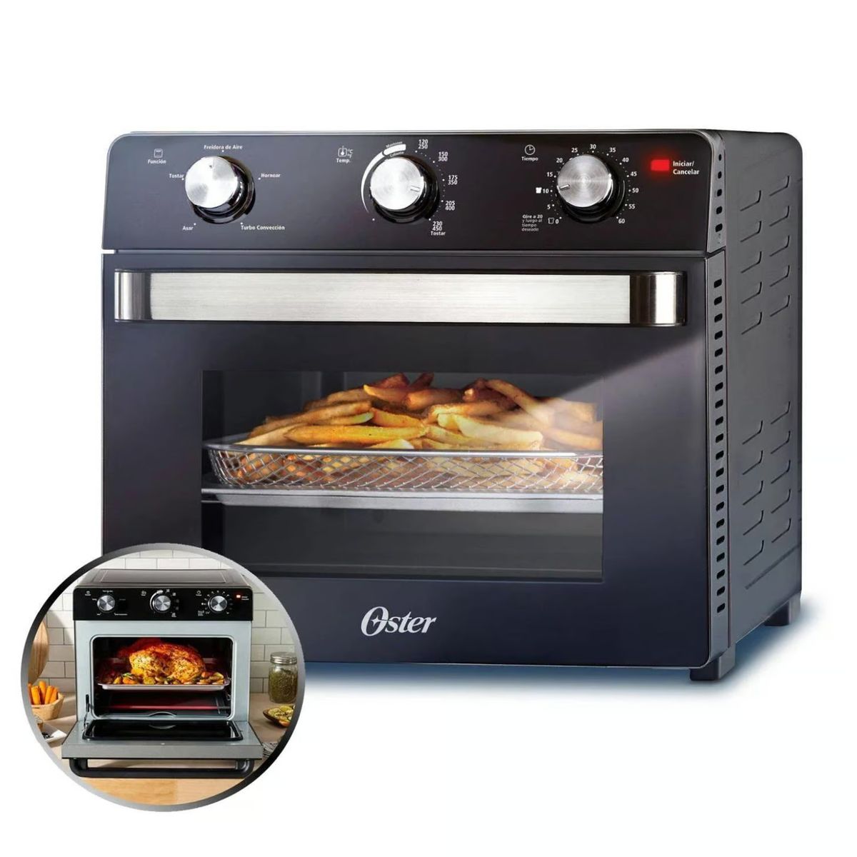 OSTER - Horno con Freidora de Aire Oster TSSTTVMAF1 22 Litros