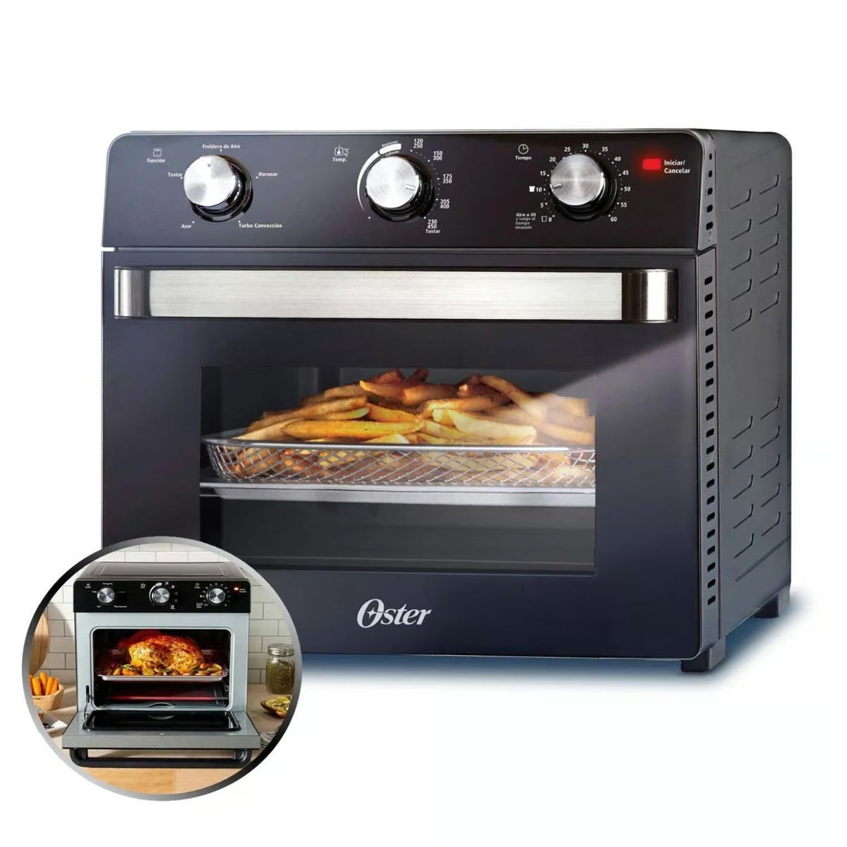 OSTER - Horno con Freidora de Aire Oster TSSTTVMAF1 22 Litros