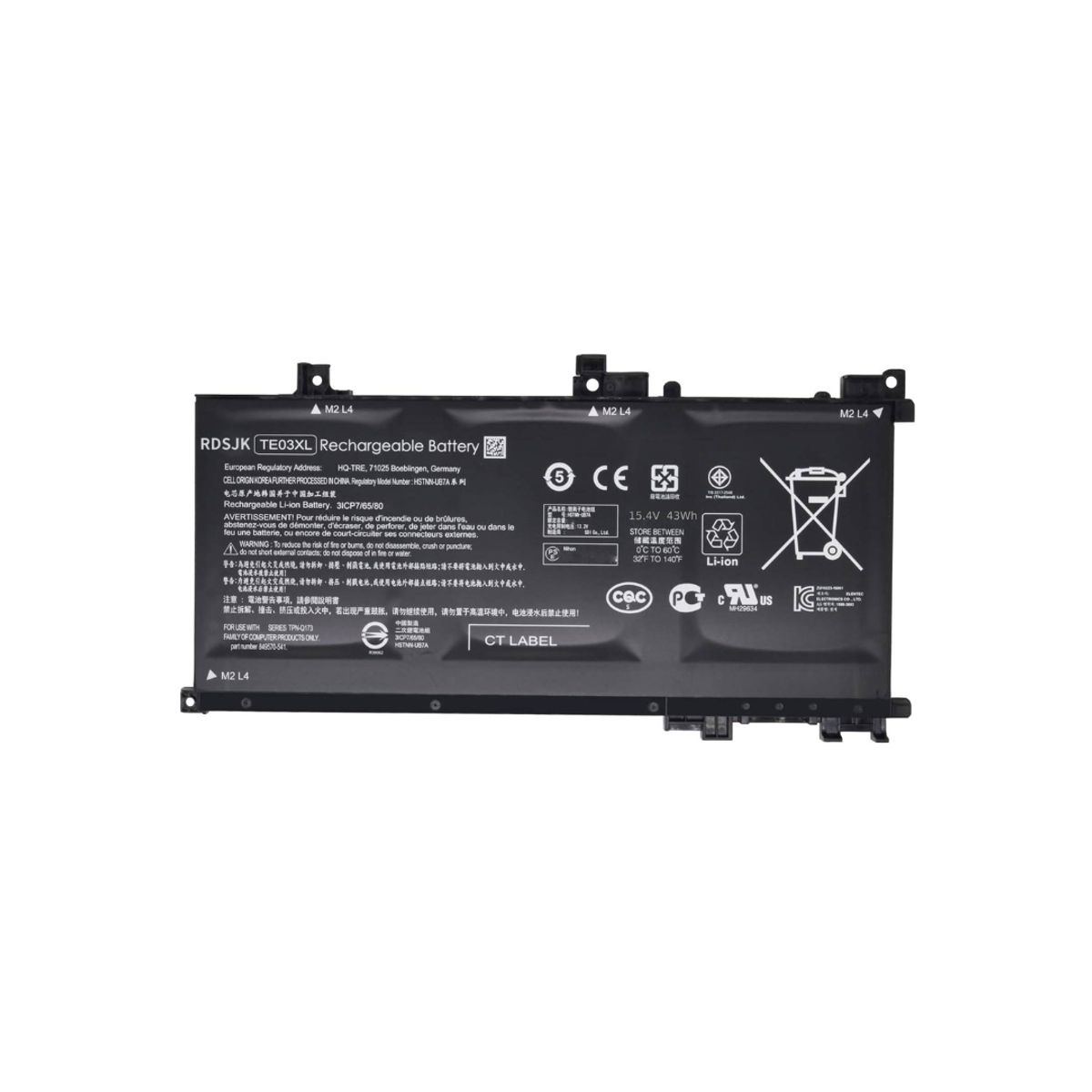 OEM - Batería para Laptop Hp Hp Te03xl,  OMEN 15,  Omen 15-ax