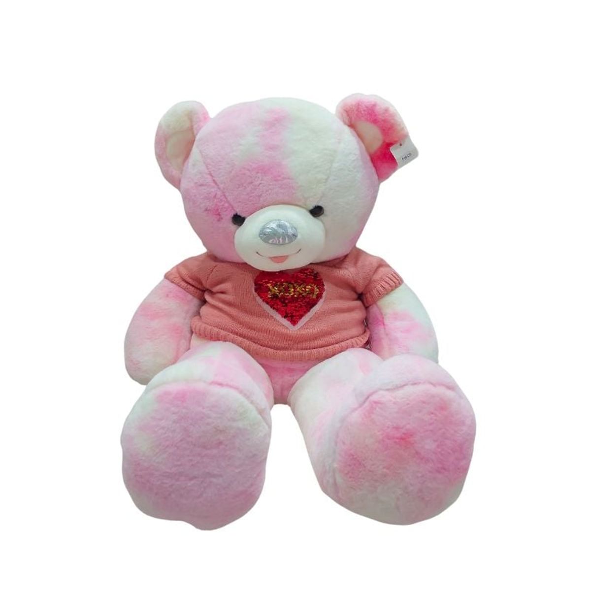 GENERICO - Peluche Multicolor Oso Tierno Con Chompa Melón