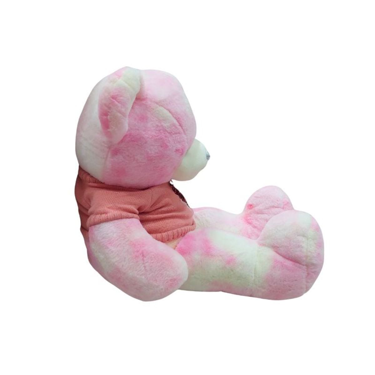 GENERICO - Peluche Multicolor Oso Tierno Con Chompa Melón