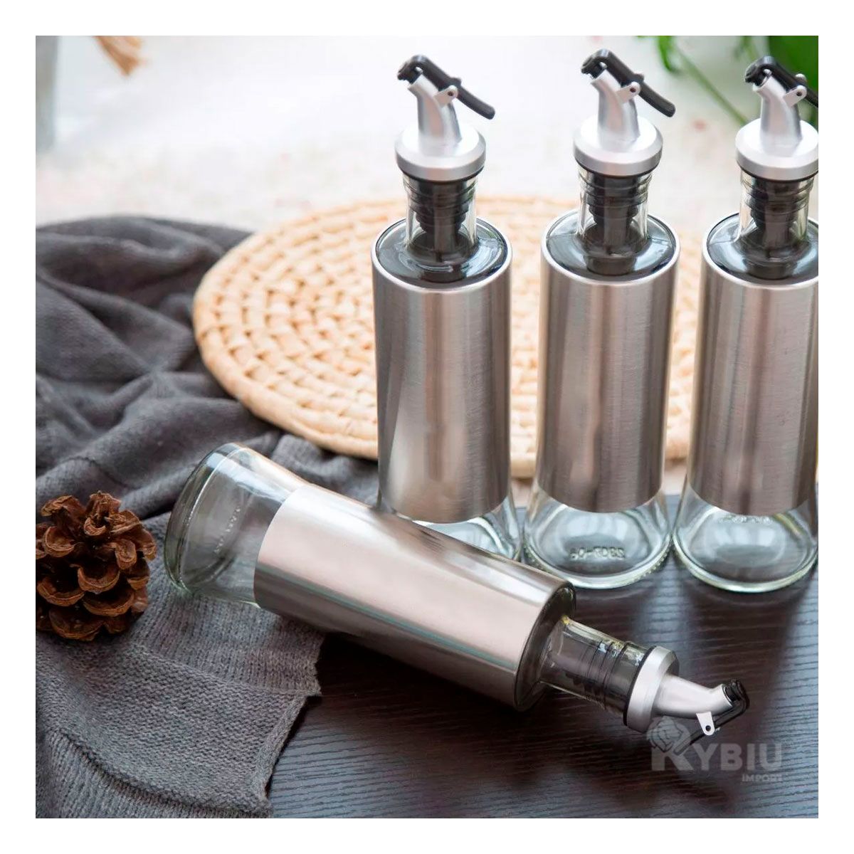 RYBIU IMPORT - Pack2 Frasco Ergonomico de 500 ml Y+Post-it Adhesivos