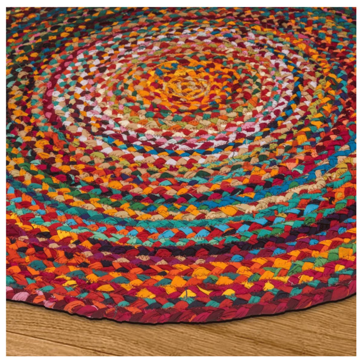 GENERICO - Alfombra CHINDI multi redondo IC-10207 Medidas: .90 diámetro