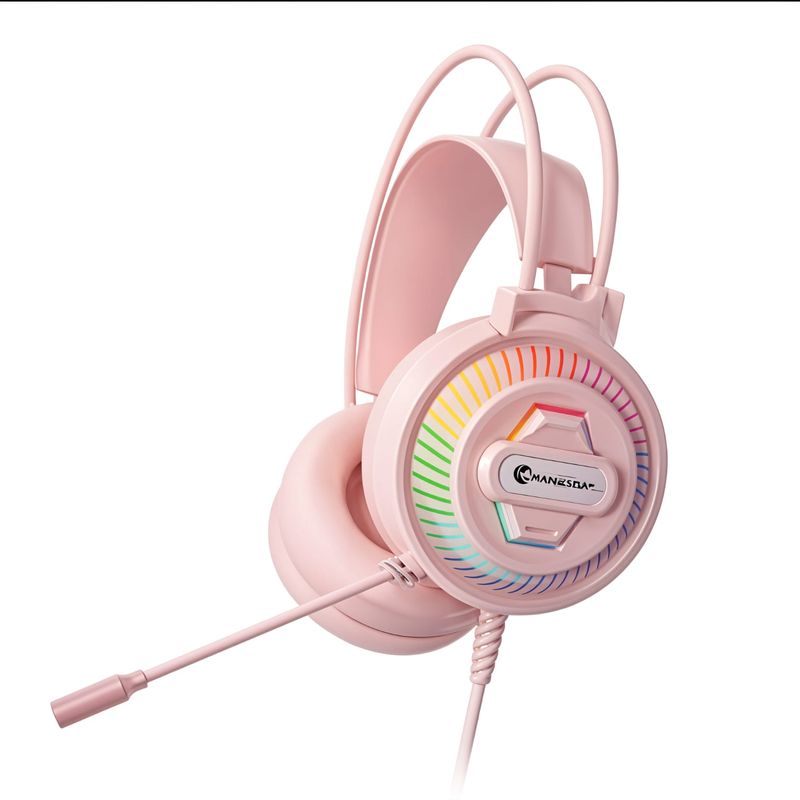 GENERICO - Audífono Gamer con Luces RGB y Micrófono para Pc