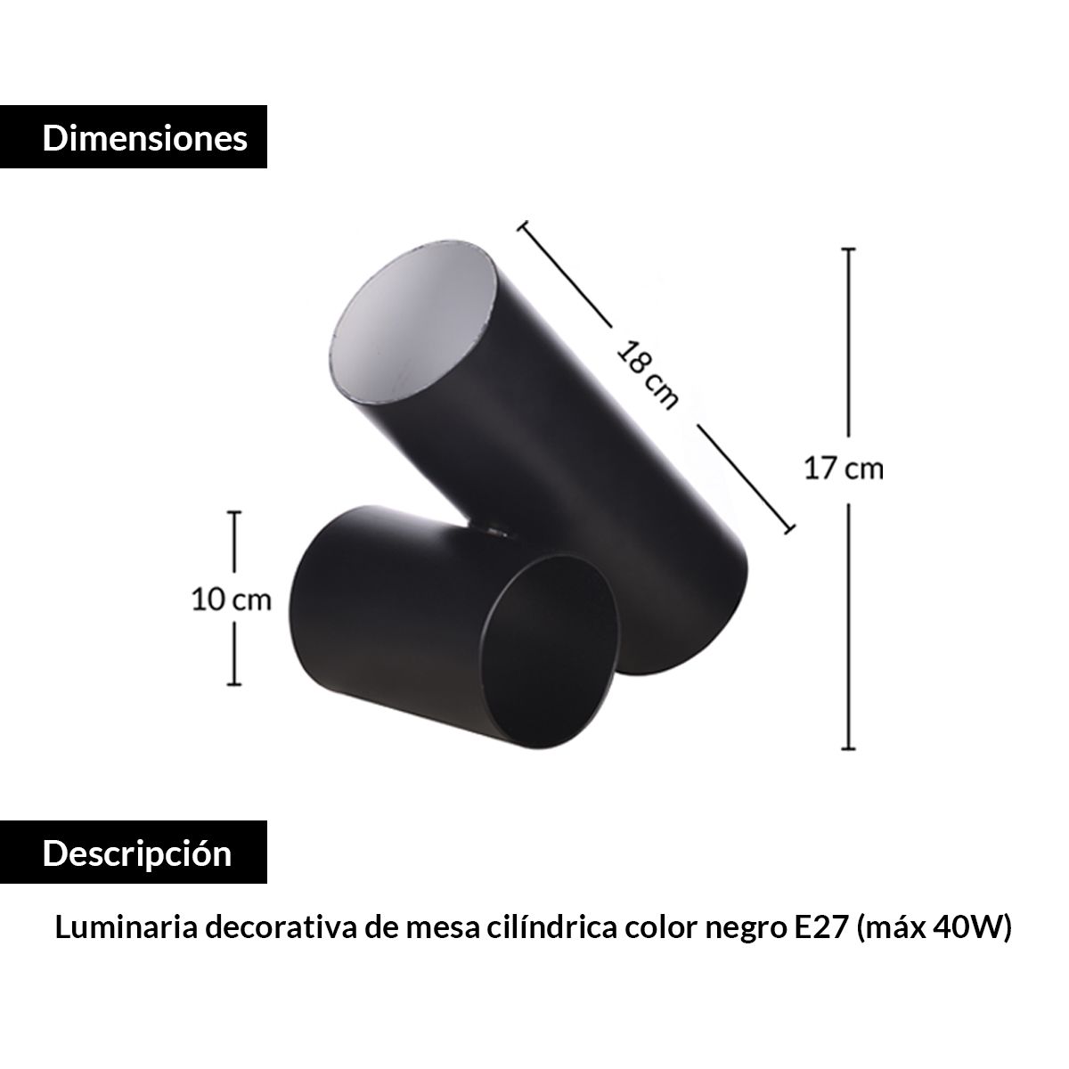 EVOLITE - Lámpara de mesa modelo EDM-007
