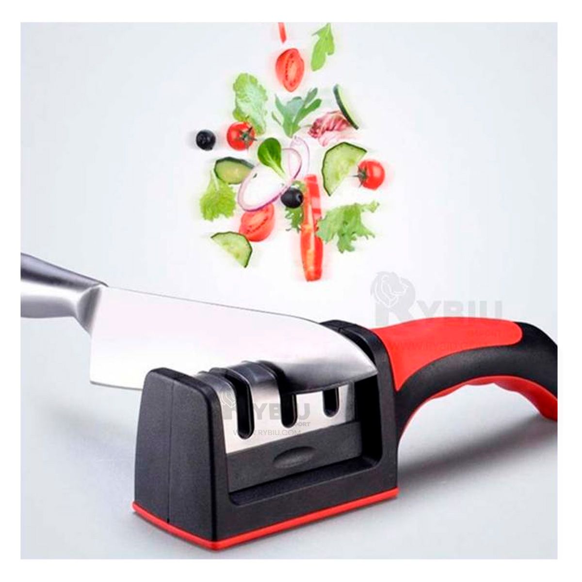 GENERICO - Pack2 Afilador Compacto con Soporte Rojo Y+Regalo Agendita