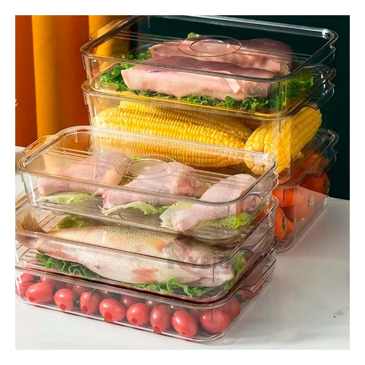 GENERICO - Pack2 Bandeja Rectangular de 30x16x6cm Y+Regalo Agendita