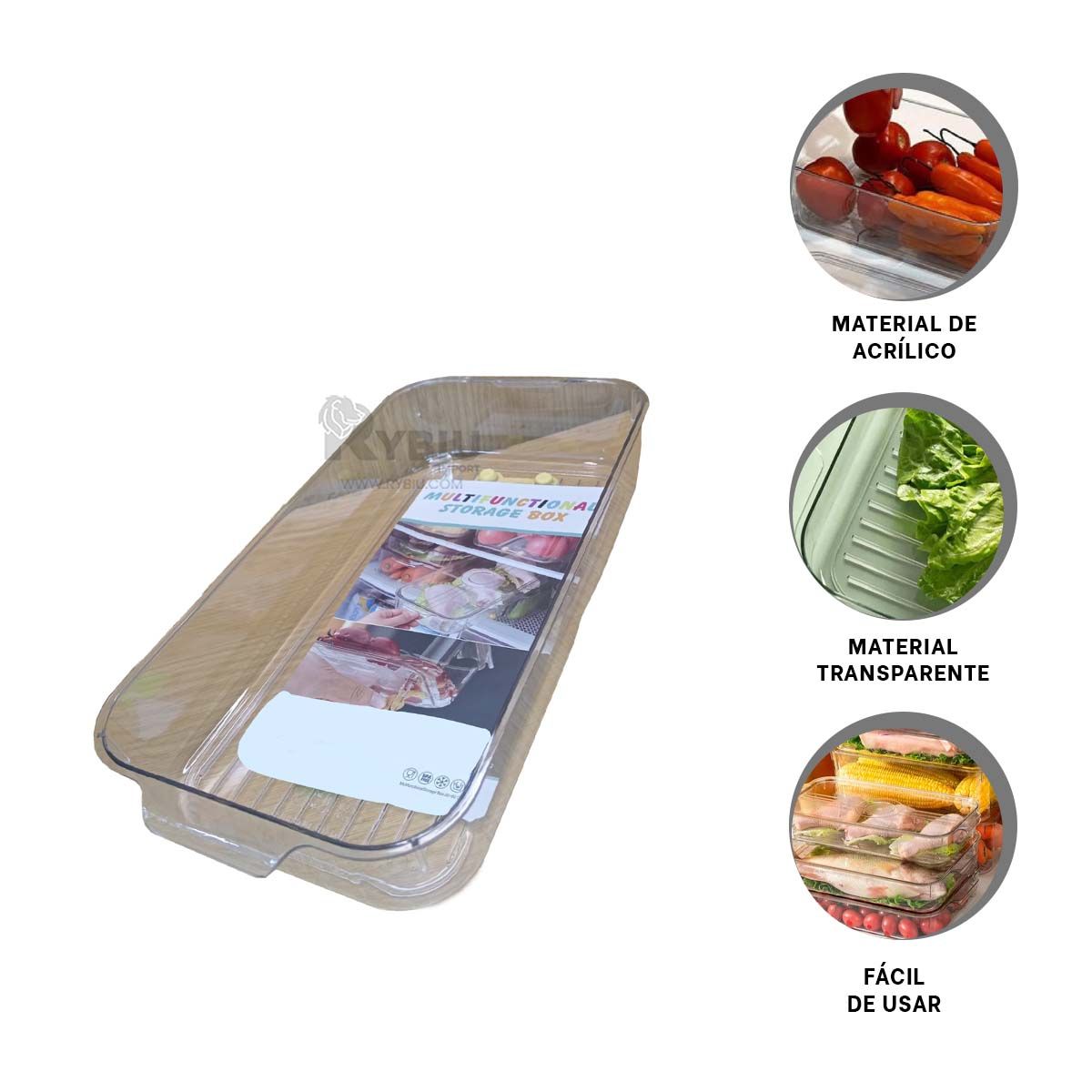 GENERICO - Pack2 Fuente Acrilico de Frutas 30x16x6cm Y+Regalo Stickers