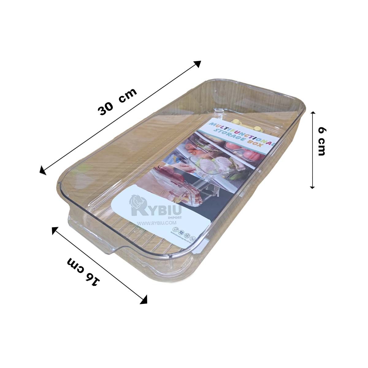 GENERICO - Pack2 Recipiente Util de 30x16x6cm Y+Banderitas Adhesivas