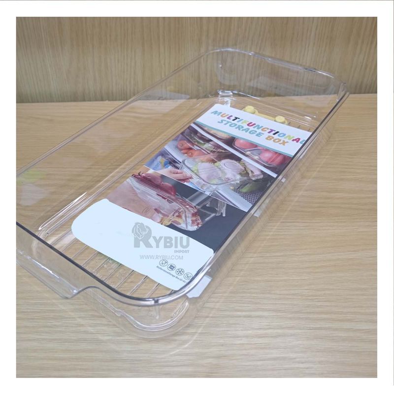 GENERICO - Pack2 Bandeja Acrilica con Desague Asas Pequeñas 30x16x6cm