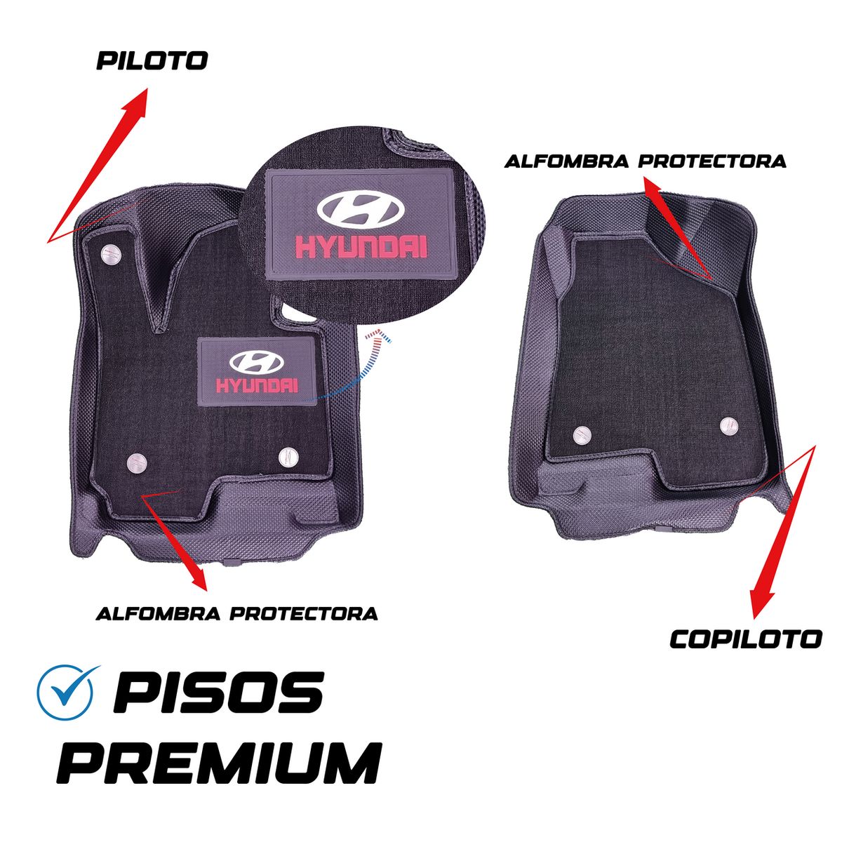 JET - Piso Diamante Con Bandeja 5D Pro Hyundai Tucson 2016-2020