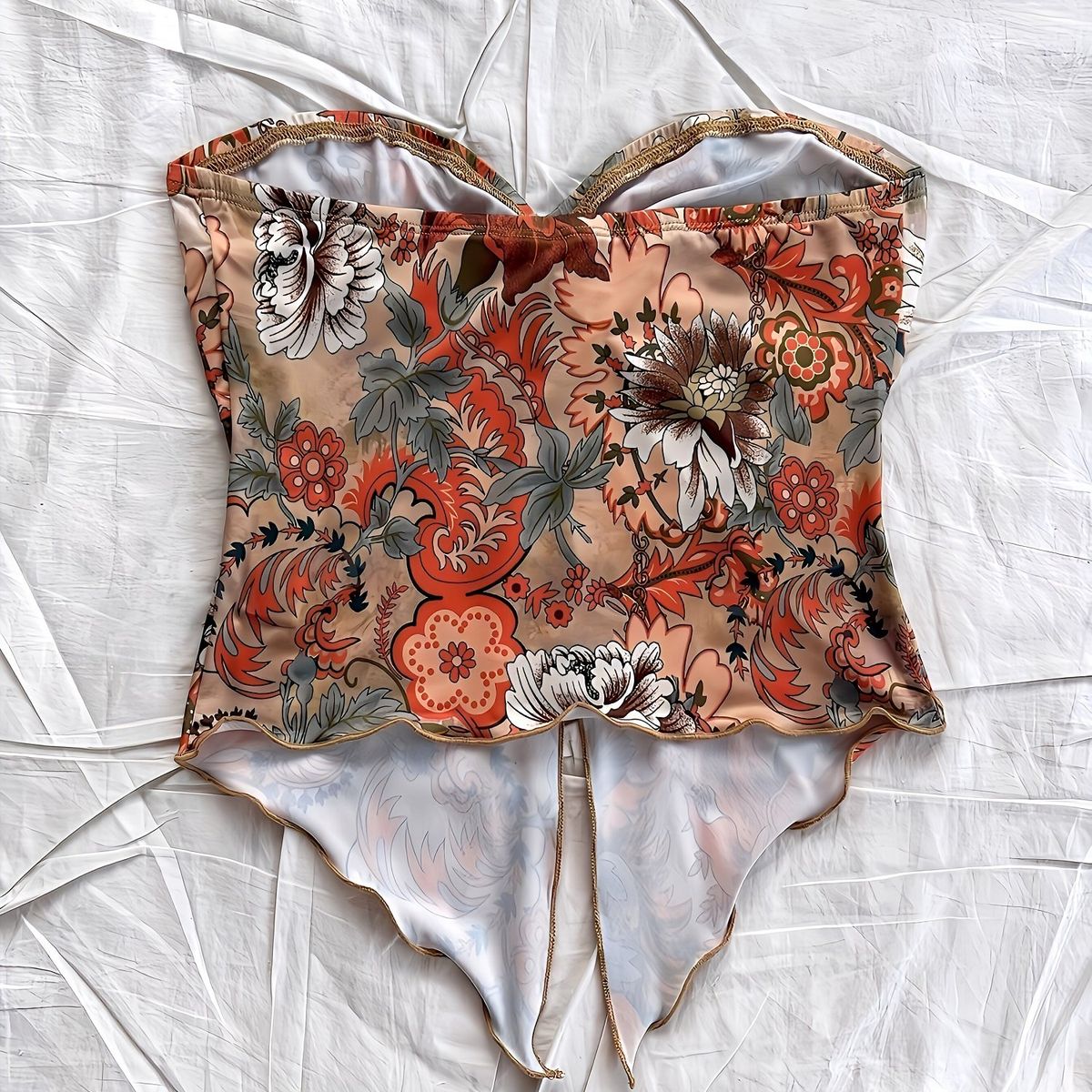 GENERICO - TOP LOLITAS FLORES MULTICOLOR CASUAL